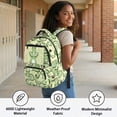 thumbnail image 4 of KUIFORTI Frog Green Print Backpack with Lunch Box for Boys, 4Pcs Kids School Bag Set with Pencil Pouch Water Bottle Sleeve, Cool Style Bookbag for Elementary Primary Middle School, 4 of 6