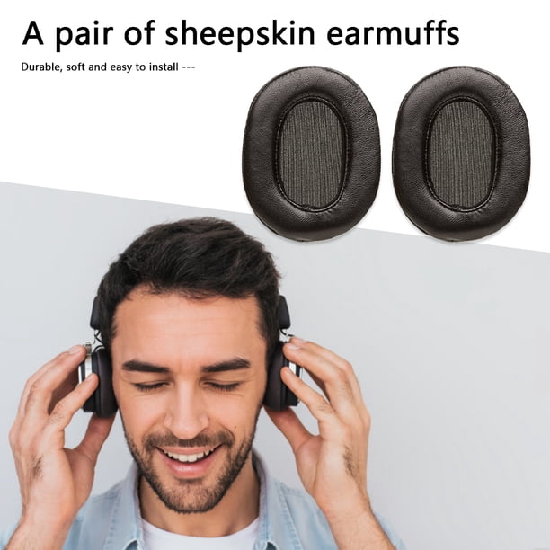 Sheepskin Replacement Ear Cushions for ATH M50x M20 M40 M40x Headphones Ear Pads