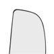 thumbnail image 3 of Convex Side Mirror Glass Outside Rear View Door Wing Mirror Glass Replacement for Ford Transit Van 150 250 350 2015‑2019 Left, 3 of 3