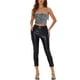 thumbnail image 2 of INSPIRAR CHIC Top de Cami de Fiesta de Navidad para Mujeres con Tirantes de Espagueti de Terciopelo con Lentejuelas en Gris Plateado M, 2 of 6