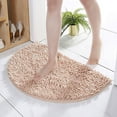 thumbnail image 4 of Carpet Category Carpet - Half Round Bathroom Rug with Non- Backing Soft Furry Comfort Thick Durable Large Bath Mat Machine Washable Reusable Quality, 4 of 8