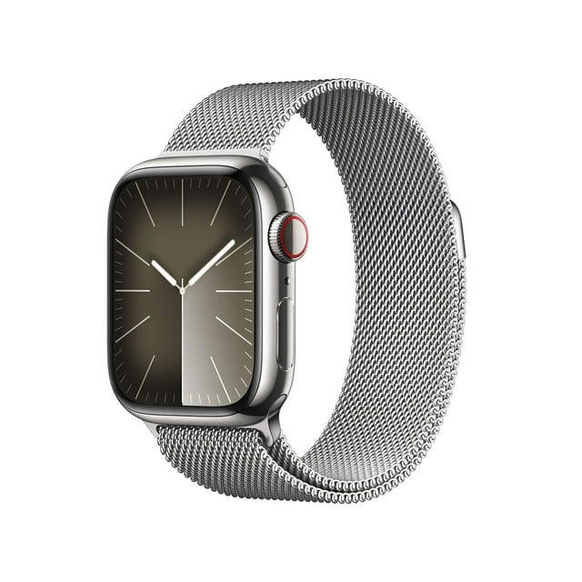 Apple Watch Series 9 GPS + Cellular 41mm Stainless Steel Blood Oxygen Feature, Choose Case and Color