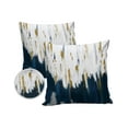 thumbnail image 2 of Outdoor Throw Pillow Cover Modern Abstractionism Color Art Waterproof Cushion Covers 2 Pack Navy Blue White Oil Painting Pillow Cases Home Decoration for Patio Garden Couch Sofa, 2 of 7