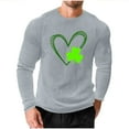 thumbnail image 2 of Ceisia Men Fashionable Casual Loose Elastic Long Sleeve Round Neck St Gift Patrick's Day Lucky Graphic Print T shirt for Daily Fit, 2 of 5