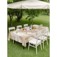 thumbnail image 3 of Outdoor Tablecloth with Umbrella Hole & Zipper, Light Brown Palm Trees Rectangle Tablecloth 52x70 Inch, Vintage Tropical Summer Botancial Patio Table Cover Waterproof Table Cloth for Picnic/Party, 3 of 7