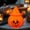 D, variant on Halloween Luminous Devil Pumpkin Lantern Light for Party Decor, Horror Atmosphere Night Lamp with LED Glow, Ideal for House, Perfect Halloween Prop Lighting for Indoor Outdoor