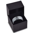 thumbnail image 3 of Tungsten Otter Otters Sea Animals Ring 8mm Men Women Comfort Fit Black Dome Brushed Gray Polished, 3 of 4