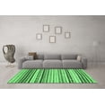 thumbnail image 3 of Ahgly Company Indoor Square Abstract Emerald Green Modern Area Rugs, 5' Square, 3 of 4