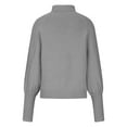thumbnail image 6 of LYXSSBYX Womens Sweaters Clearance Women Casual Solid Long Sleeve Thick Knit Pullover Crewneck Sweater Coat, 6 of 7
