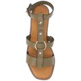 thumbnail image 5 of Journee Womens Eleanora Multi Strap Flat Sandals, 5 of 9