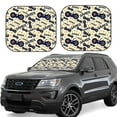 thumbnail image 1 of Lsque Game Controller 2 PCS Windshield Sun Shade | CarFoldable Window Covers | Car Accessories Reflect UV for Universal Cars SUV Truck-Large, 1 of 6