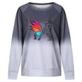 thumbnail image 2 of Durtebeua Women Oversized Crew Neck Sweatshirt Long Sleeve Sweatshirts Casual Loose Fit Pullovers Tops, 2 of 3