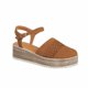thumbnail image 1 of Alpargatas Plataforma Mujer Casual Café Gamuza 5 cm Castalia  Casual, 1 of 4