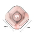 thumbnail image 3 of Oggfader Wireless Earbuds Wireless Ear Bluetooth Wireless Headphones Bluetooth Headphones Noise Cancelling Headphones Transparent Air37 Sports Headphones Pink, 3 of 7