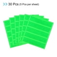 thumbnail image 3 of Uxcell Reflective Stickers, 30in6 Sets 4.5x1 Inch Adhesive Caution Warning Safety Tape Strips, Green, 3 of 5