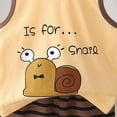 thumbnail image 4 of HCNTES Toddler Baby Girl Outfit Newborn Girl Summer Clothes Short Sleeve T Shirt Checkerboard Top Set Elastic Waist Shorts(Brown,18-24 Months), 4 of 5