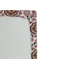 thumbnail image 2 of Ambesonne Eastern Fitted Sheet, Classic Floral Details, Twin Size, Coral Jade Green, 2 of 2