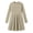 Khaki, variant on Cmtiyu Girls Fall Dresses Long Sleeve Crew Neck Pocket Ribbed Knit Dress Soft Lightweight Casual Khaki A Line Swing Dress for Girls 5-15 Years