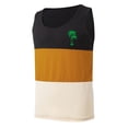 thumbnail image 3 of Tank Top for Men, Men Casual Fashion Patchwork Print Pullover Round Neck Sports Tank Tops, 3 of 3