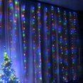 thumbnail image 3 of SZTXJ Window Curtain String Lights, 3m x 3m, 300 LED Fairy Starry Lights USB Powered Remote Control and Timer Waterfall String Lights for Party Decora, 3 of 5