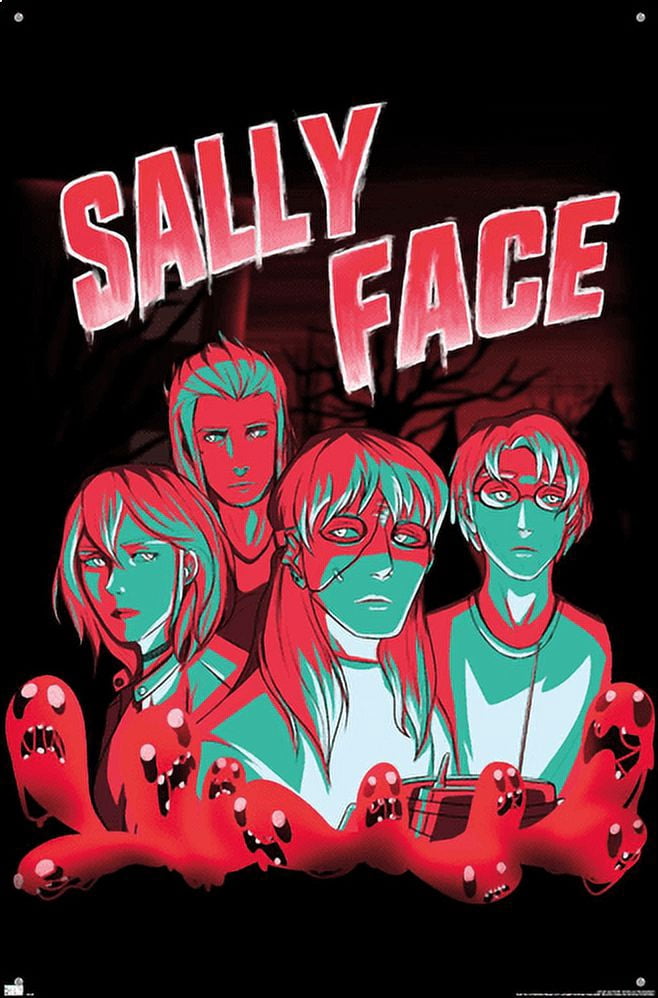 Sally Face - Shadows Wall Poster with Pushpins, 22.375" x 34"