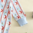 thumbnail image 6 of MEZZALL Kids Santa Print Baby Boys Jumpsuit Onesie Romper Jumpsuit Long Sleeve Zipper Pajama Nightwear Sets For Holiday Xmas Party Holiday Child Pjs, 6 of 9