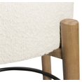 thumbnail image 6 of Natalia Barstool in Mid-century Modern Ivory Boucle Fabric 2-Piece Set, 6 of 7