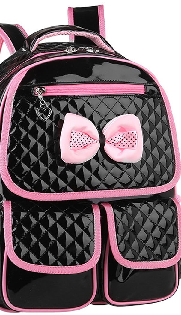 Kid School Backpack, Coofit Girls Backpack Cute Cartoon Book School Bags with Soft Shoulder Strap (Pink) by Coofit