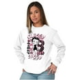 thumbnail image 3 of Kanji Betty Boop Classy and Sassy Women's Long Sleeve T Shirt Brisco Brands S, 3 of 6