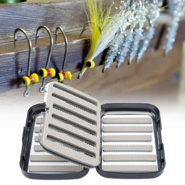 SANWOOD PE Double-Layer Sponge Cushion Outdoor Fishing Gear Bait Fly Hook  Case Lure Storage Box