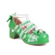 thumbnail image 1 of Zapatos de tacón alto con correa cruzada para mujer, bombas Mary Jane para fiesta, boda, Cosplay, blanco, rosa, negro, fresa, arco, Princesa, Cosplay, Lolita, 1 of 5