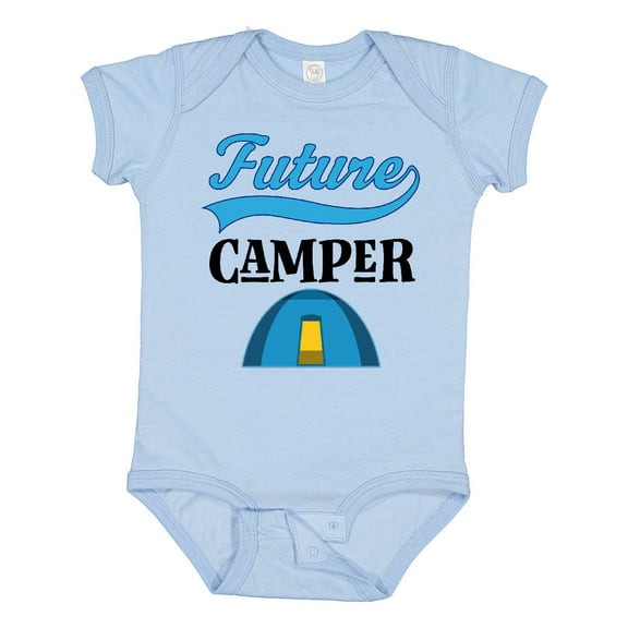 Inktastic Camping Future Camper Boys or Girls Baby Bodysuit