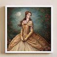 thumbnail image 4 of Hilo de bordar de algodón completo, 11CT, estampado de princesa Bella, punto de cruz, 40x40cm, 4 of 9