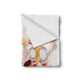 thumbnail image 2 of Bowling Party Soft Flannel Fleece Throw Blanket, Abstract Colorful Ball Crashing into Vivid Skittles Display, Cozy Plush for Indoor and Outdoor Use, 60" x 80", Red Orange White, by Ambesonne, 2 of 6