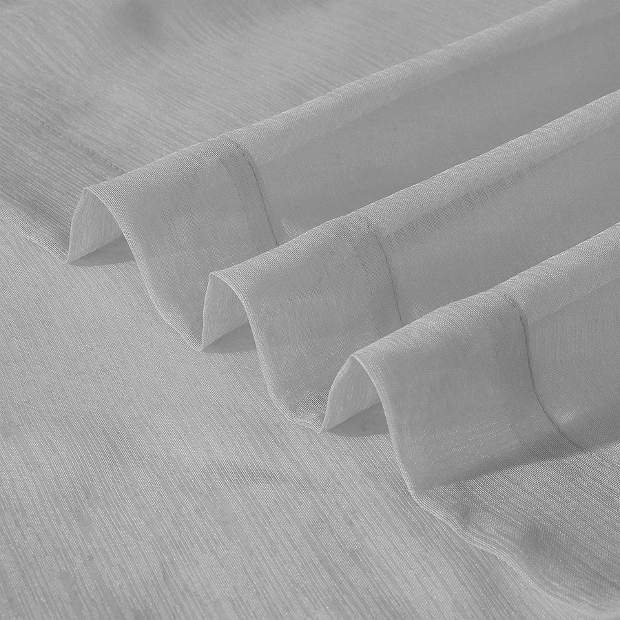 Dainty Home Traditional 2 Piece Solid Print Sheer Curtain Set