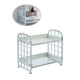 thumbnail image 3 of Cateissary Estante de almacenamiento de plástico de 2 capas para baño, estante de cocina para inodoro, artículos diversos de escritorio, Almacenamiento y organización del hogar Azul claro, 3 of 6