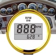 thumbnail image 4 of Tachometer Gauge IP67 Waterproof Red Backlight LCD Display 52mm/2in 9-32V for Car Truck Boat  Generator Engine, 4 of 7