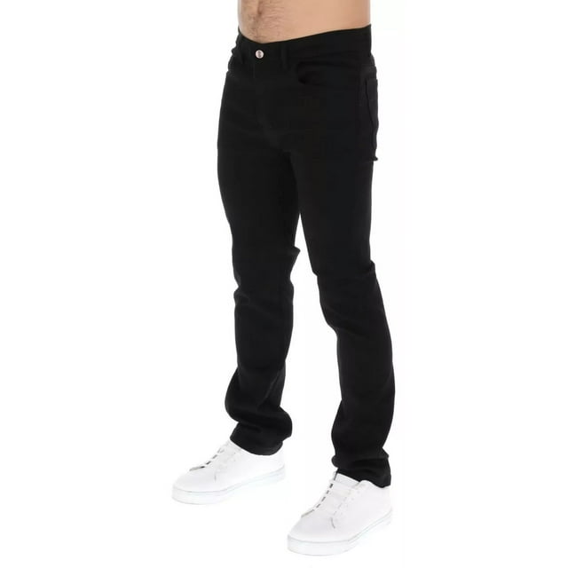 Jeans Negro Para Hombre Pantalones Mezclilla Skinny Stretch