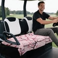 thumbnail image 5 of XYZCANDO Cherry Blossom Butterfly Universal Golf Cart Seat Cover with 4 Front Pockets - Washable Non-Slip Golf Cart Accessory for 2-Seat Golf Carts, 5 of 9