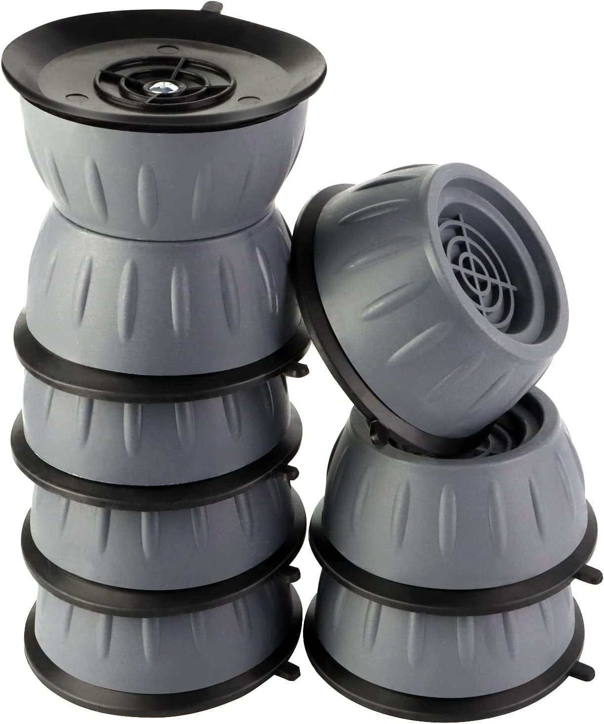 6 Alfombrillas Antivibración 10x10x1 Cm | Para Cintas Correr Y Aparatos Fitness | Antideslizantes, Alta Densidad
