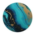 thumbnail image 2 of Nawypu  Teal Black Marble Gold White Elastic Fitted Edged Round Tablecloth Fade Resistant Anti-Shrink Table Cloth Washable Table Cover for Banquet Home Indoor or Outdoor, 2 of 7