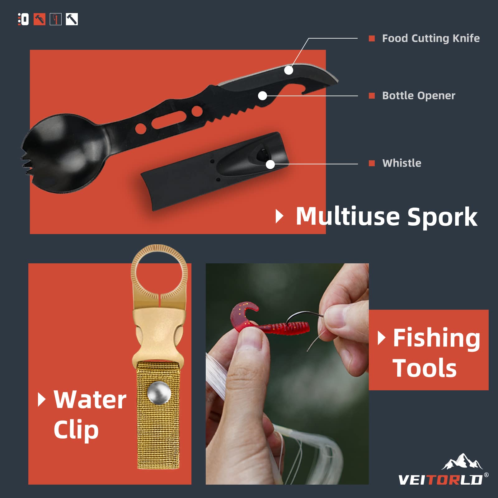 Binlovechuang Gifts for Men Dad Him Christmas - Survival Gear and Equipment 12 in 1, Survival Kits - Cool Unique Fishing Hunting Birthday Gifts for Husband Teen Boy Boyfriend Mens