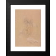 thumbnail image 2 of Francesco Lorenzi 11x14 Black Modern Framed Museum Art Print Titled - Figures in a Roundel with Study of a Hand (1760), 2 of 5