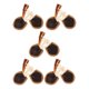 thumbnail image 1 of Moluckfu 5Pares Botones De Cuerno Para Abrigo Color Chocolate Con Cordón De Cuero Artificial Para Ropa, 1 of 6