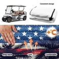 thumbnail image 5 of Yuyamidu Palm Tree Golf Cart Seat Cover American Flag Travel Sports Golf Cart Covers for 2-Person Seats Soft Golf Cart Rear Seat Cover with Pockets 4th of July Golf Cart Accessories, 5 of 7
