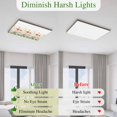 thumbnail image 6 of Fluorescent Light Covers 1 Pack 4x2 ft Spring Wildflower Ceiling Light Covers Watercolor Flower Leaf Light Filters for Classroom, Office & Home, Drop Ceiling Light Covers, 6 of 8