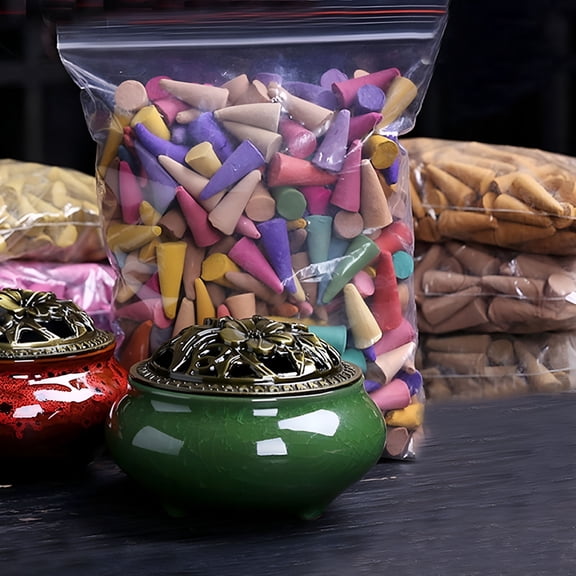 RAGUPEL 300Pcs Backflow Incense Cones Mixed Natural Incense Floral Lavender Sandalwood