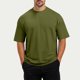 thumbnail image 5 of pstuiky camisetas de hombre, Camiseta/camiseta informal de manga corta con cuello redondo y abertura en el dobladillo para hombre, color liso, a la moda camisetas de hombre xl, 5 of 7