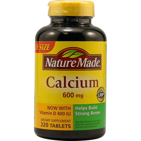 Nature Made Comprimés de 600 mg de calcium - 220 CT