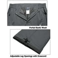 thumbnail image 5 of Little Donkey Andy Men's Lightweight Waterproof Rain Pants Breathable Hiking Pant for Outdoor Fishing Steel Gray S, 5 of 6